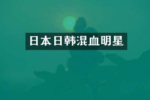日本日韩混血明星