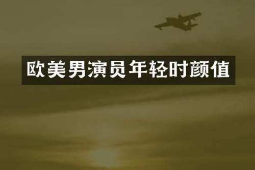 欧美男演员年轻时颜值