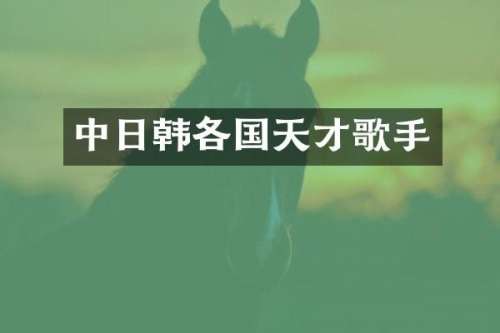 中日韩各国天才歌手