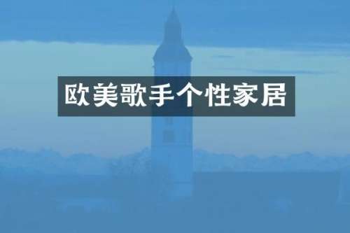 欧美歌手个性家居