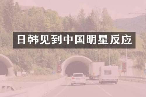 日韩见到中国明星反应