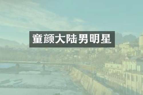 童颜大陆男明星