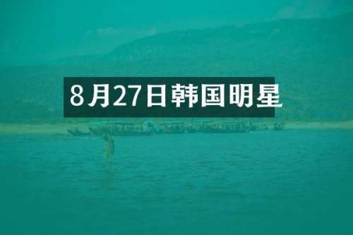 8月27日韩国明星