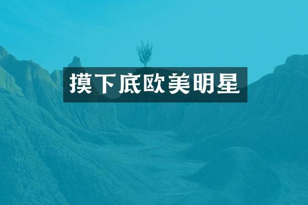 摸下底欧美明星
