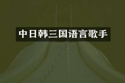 中日韩三国语言歌手