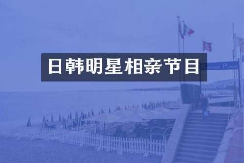 日韩明星相亲节目