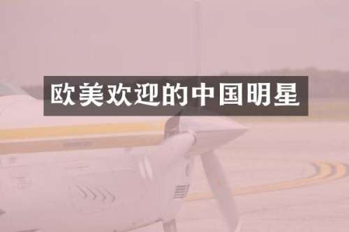 欧美欢迎的中国明星