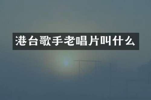 港台歌手老唱片叫什么