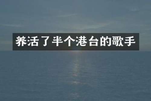 养活了半个港台的歌手
