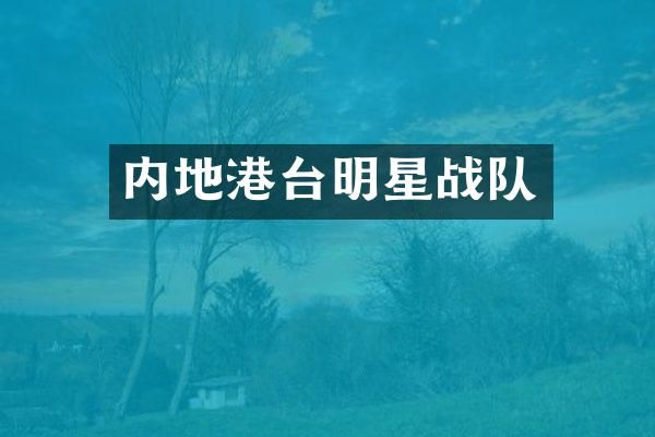 内地港台明星战队