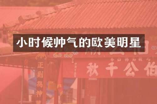 小时候帅气的欧美明星