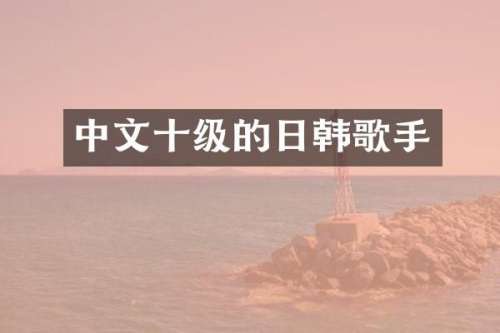中文十级的日韩歌手