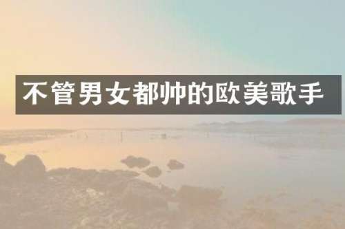 不管男女都帅的欧美歌手