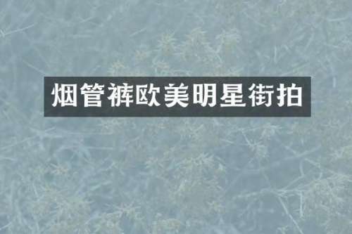 烟管裤欧美明星街拍