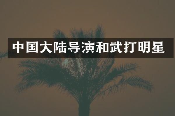 中国大陆导演和武打明星