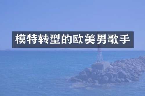 模特转型的欧美男歌手