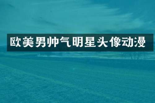 欧美男帅气明星头像动漫
