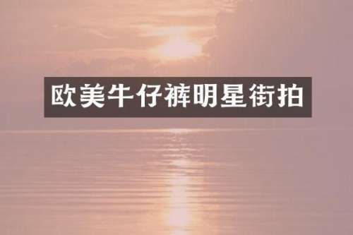 欧美牛仔裤明星街拍