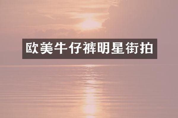 欧美牛仔裤明星街拍