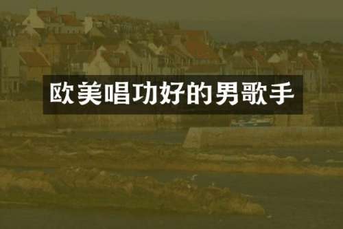 欧美唱功好的男歌手