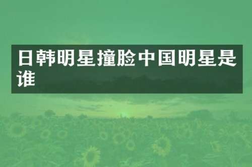 日韩明星撞脸中国明星是谁
