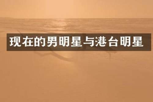现在的男明星与港台明星