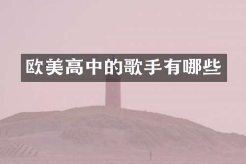 欧美高中的歌手有哪些