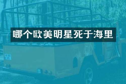 哪个欧美明星死于海里