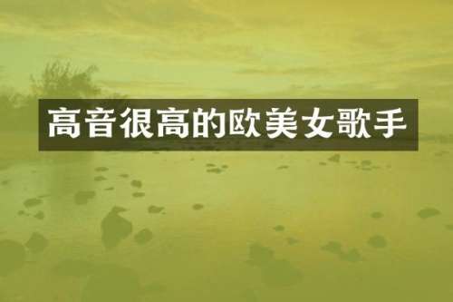 高音很高的欧歌手
