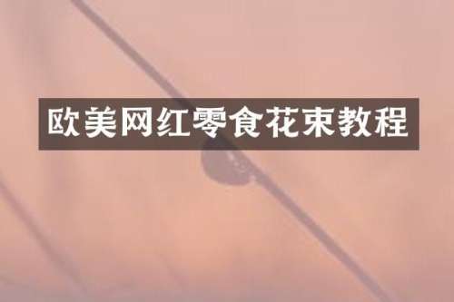 欧美网红零食花束教程