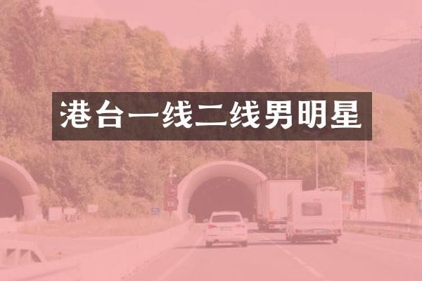 港台一线二线男明星