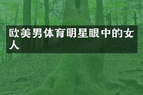 欧美男体育明星眼中的女人