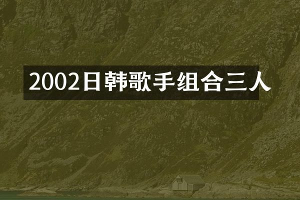2002日韩歌手组合三人