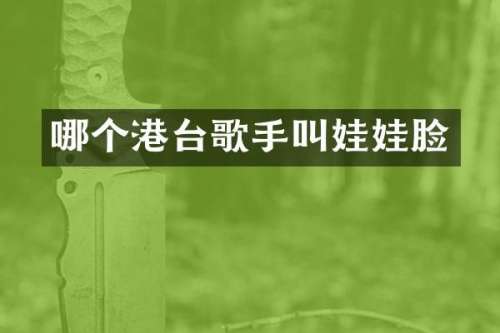 哪个港台歌手叫娃娃脸