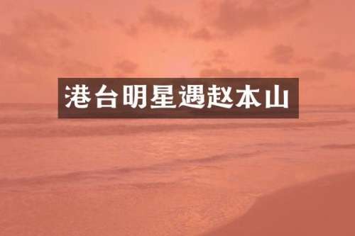 港台明星遇赵本山