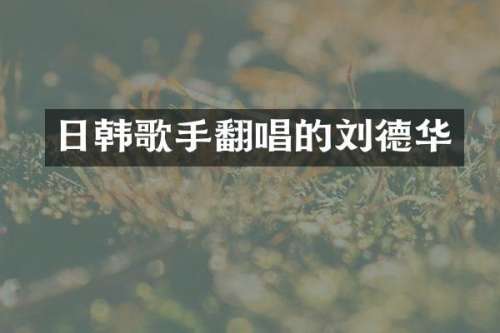 日韩歌手翻唱的刘德华