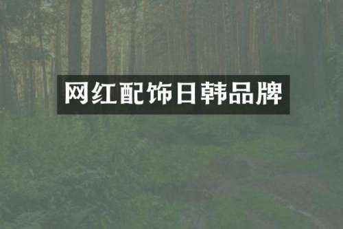 网红配饰日韩品牌