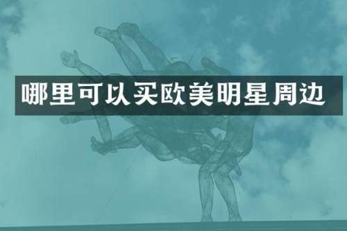 哪里可以买欧美明星周边