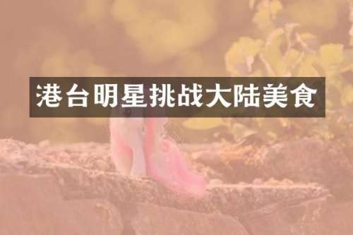 港台明星挑战大陆美食