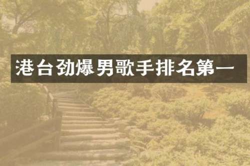 港台劲爆男歌手排名第一