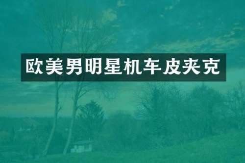 欧美男明星机车皮夹克
