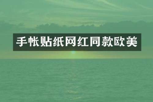 手帐贴纸网红同款欧美