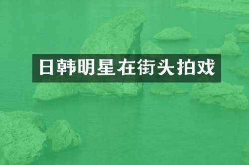 日韩明星在街头拍戏