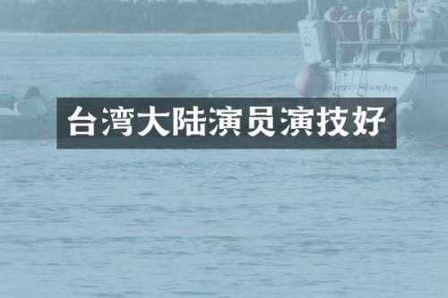 台湾大陆演员演技好