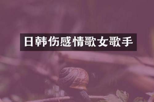 日韩伤感情歌女歌手
