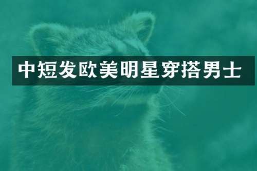 中短发欧美明星穿搭男士