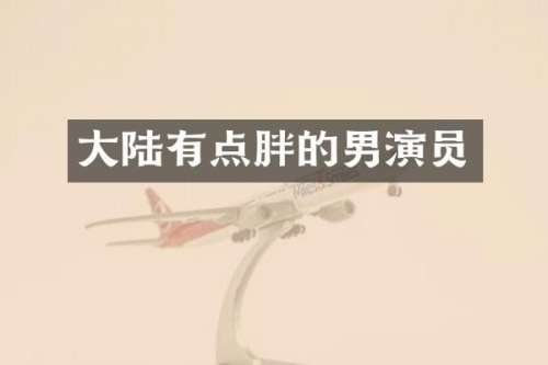 大陆有点胖的男演员