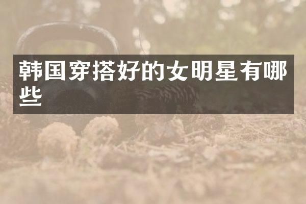韩国穿搭好的女明星有哪些