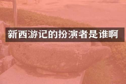 新西游记的扮演者是谁啊