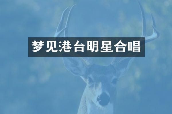 梦见港台明星合唱